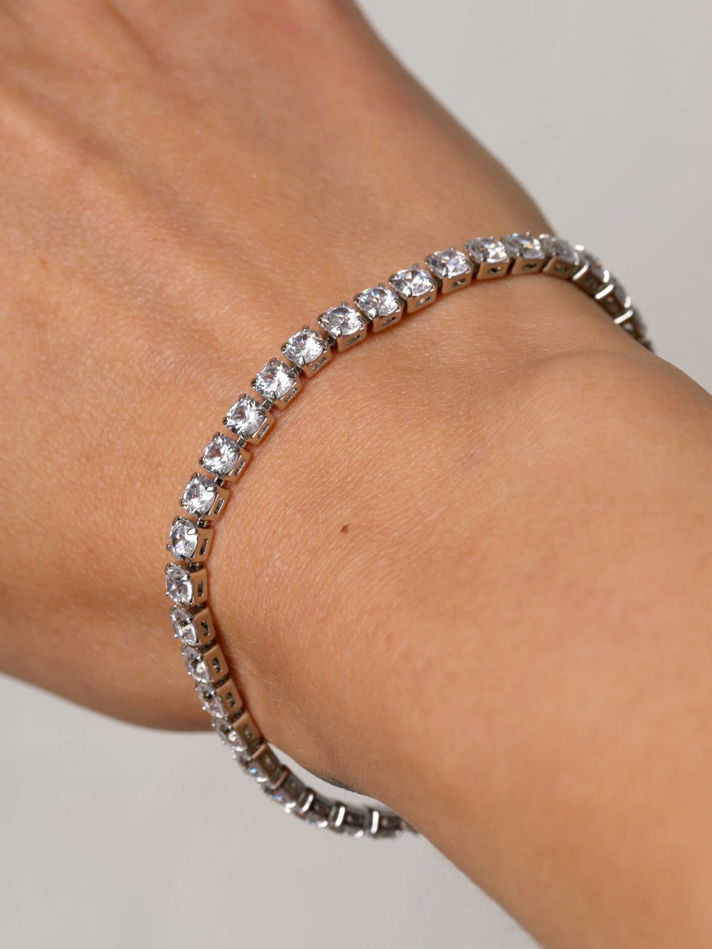 925 Sterling Silver with Cubic Zirconia, tennis bracelet