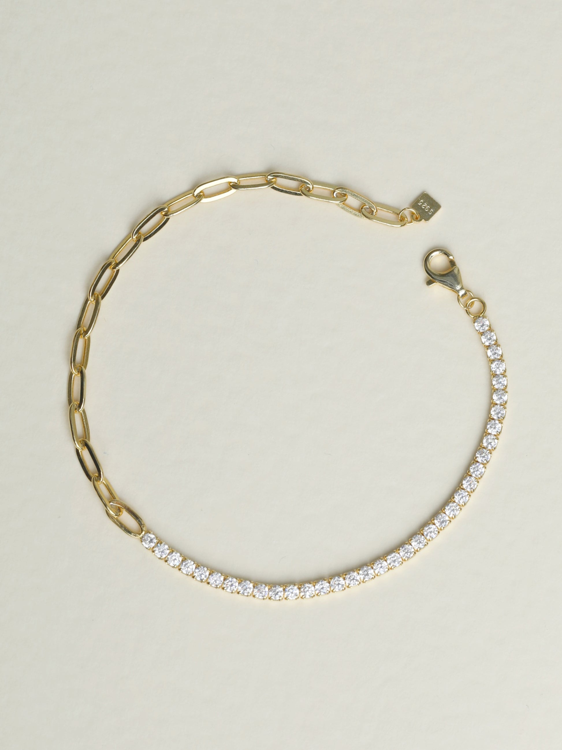 925 Sterling Silver, 18K Gold Plated with&nbsp;Cubic Zirconia